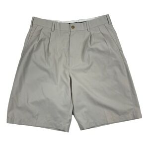 Pro Tour Men's Golf Tan Chino Lightweight Shorts Sz 34 10" Inseam 22" Length